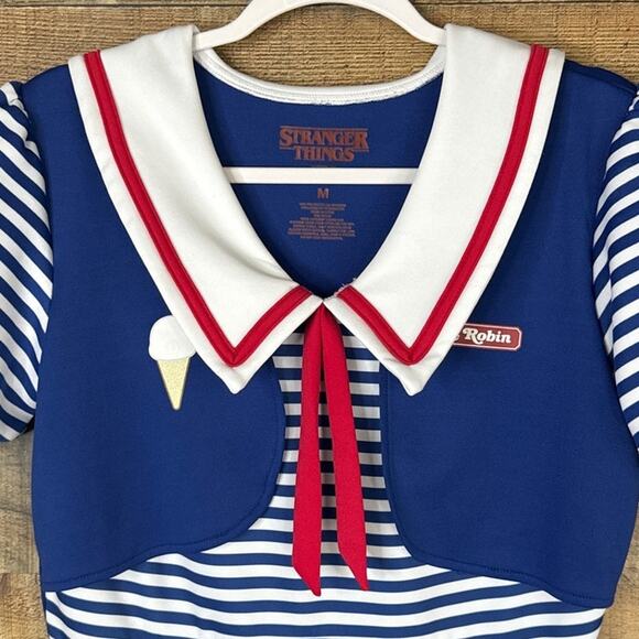 Hot Topic Stranger Things Robin Scoops Ahoy Halloween Costume Dress Size Medium - Picture 2 of 8